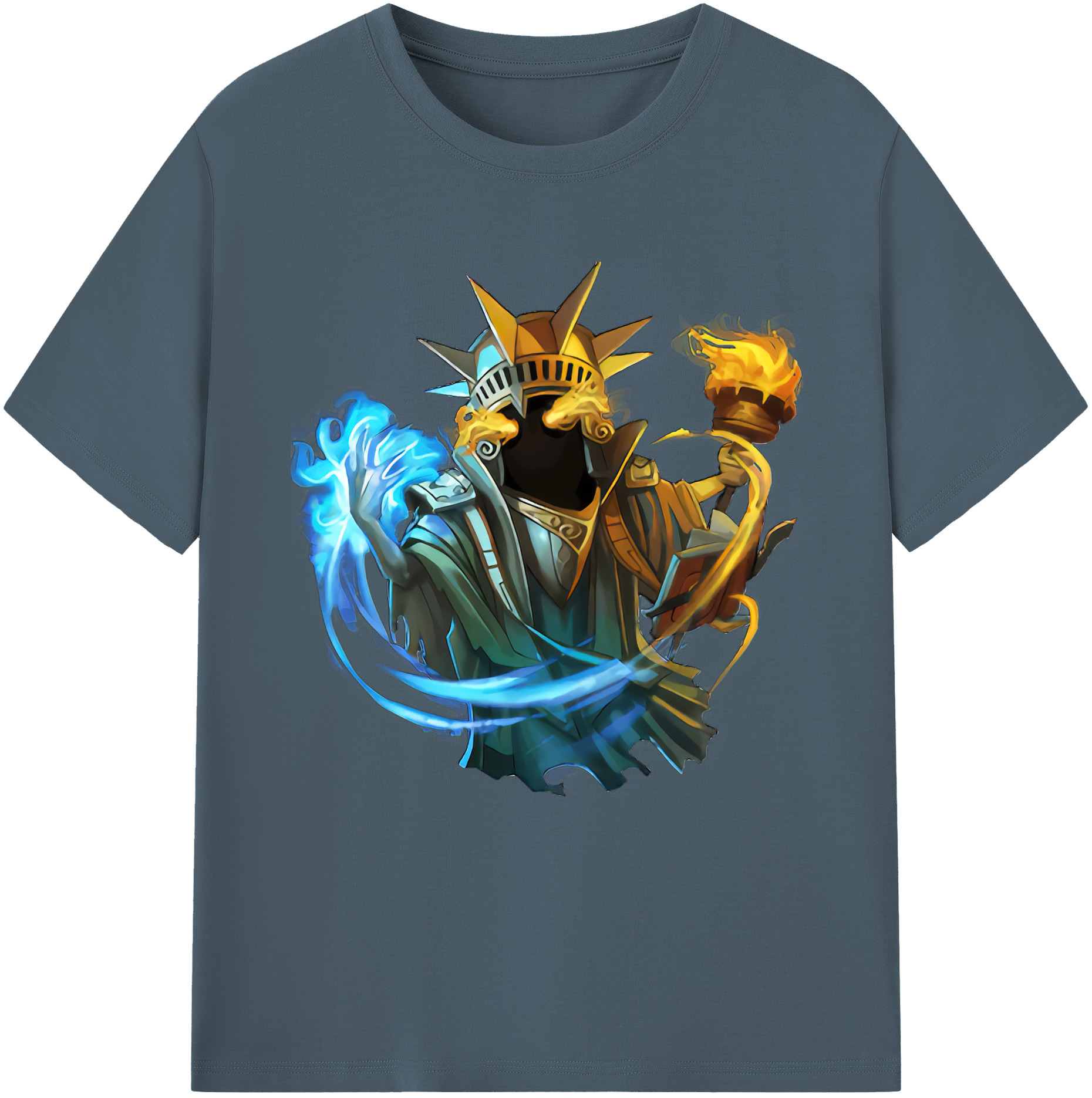 リーグ・オブ・レジェンド League of Legends LOL 綿100％半袖Tシャツ（フロントプリント）